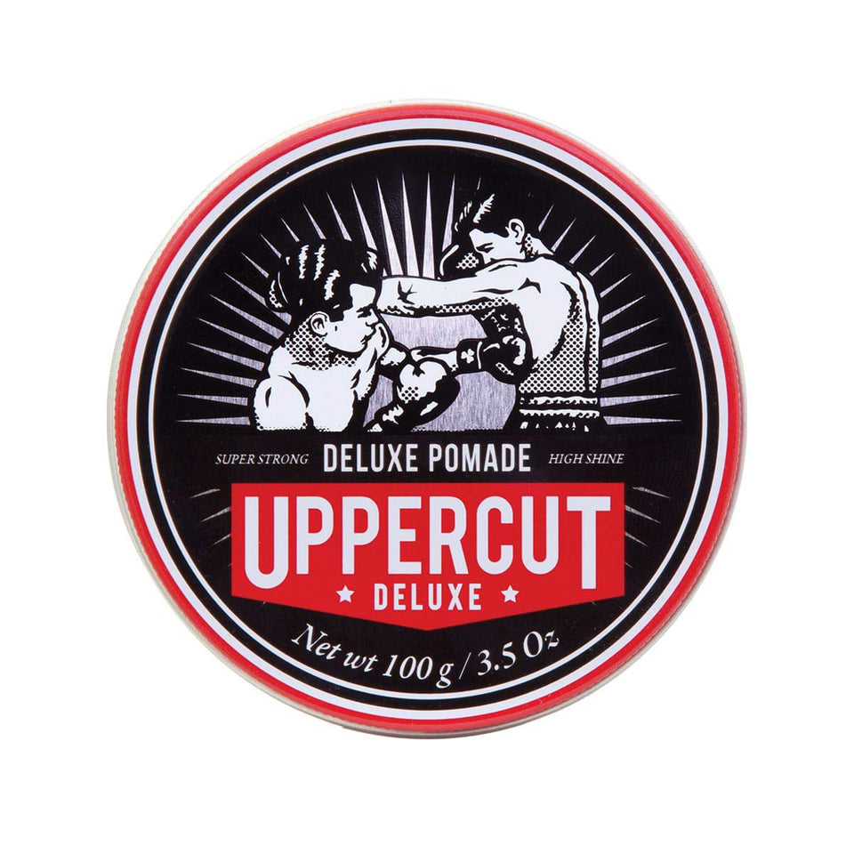 UPPERCUT DELUXE front jar showing product and branding for easy identification