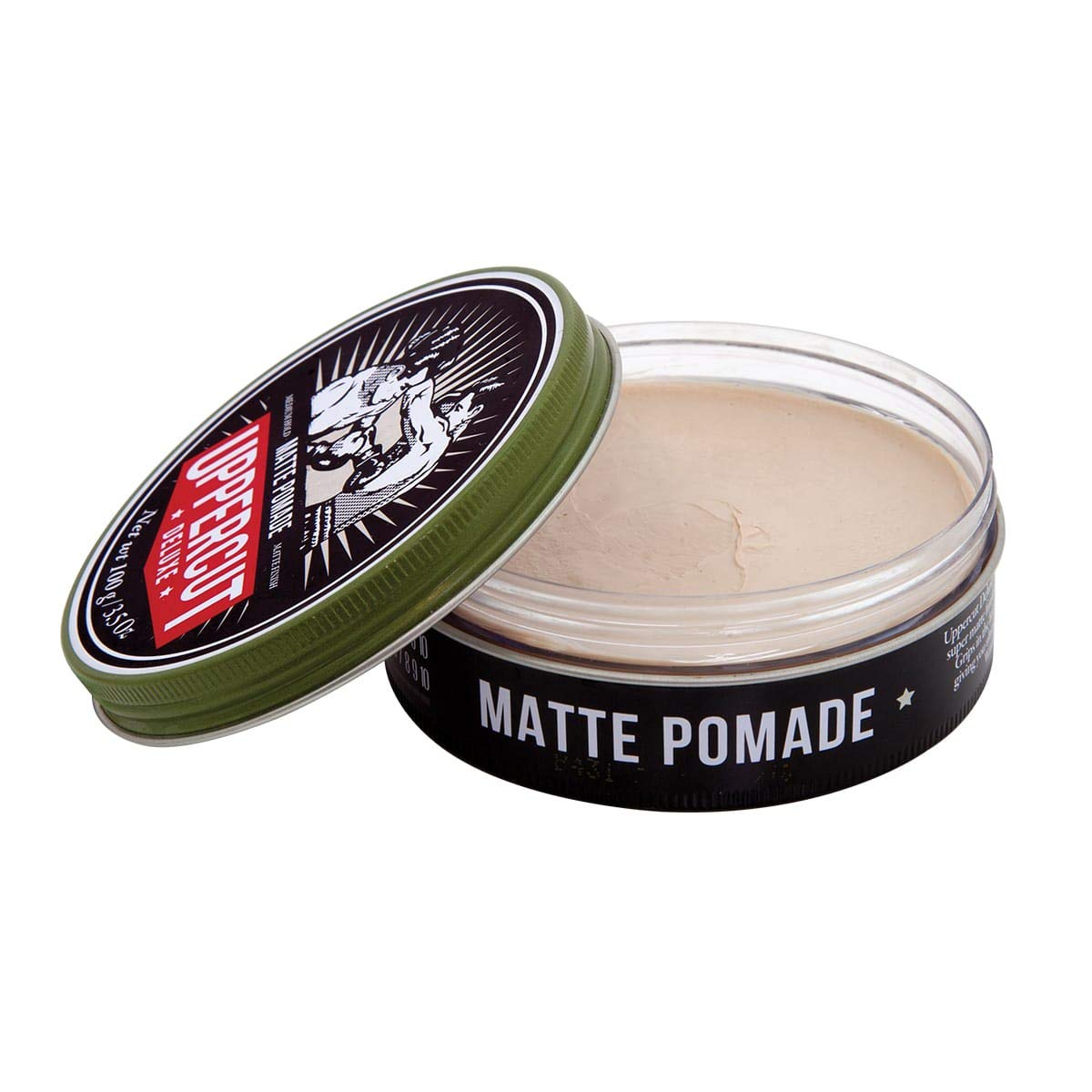 UPPERCUT DELUXE close-up of pomade consistency illustrating lightweight feel