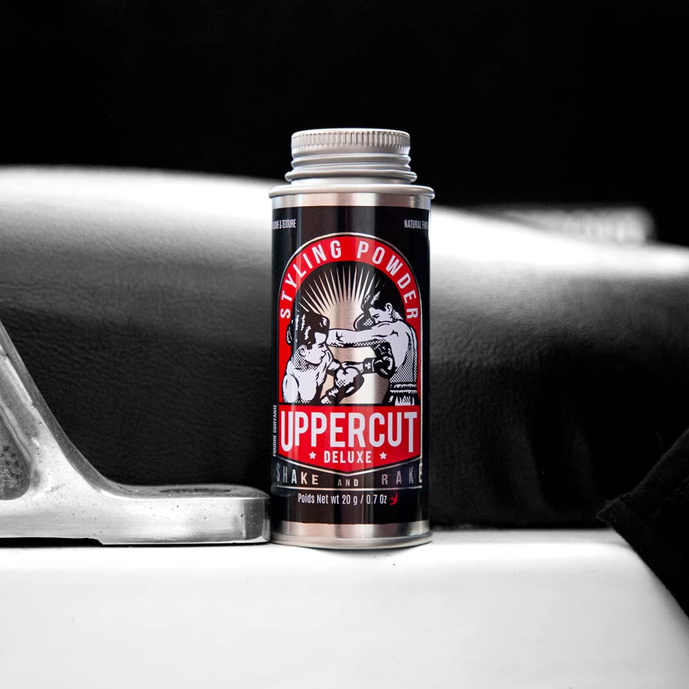 UPPERCUT DELUXE open top exposing fine powder texture for instant volume
