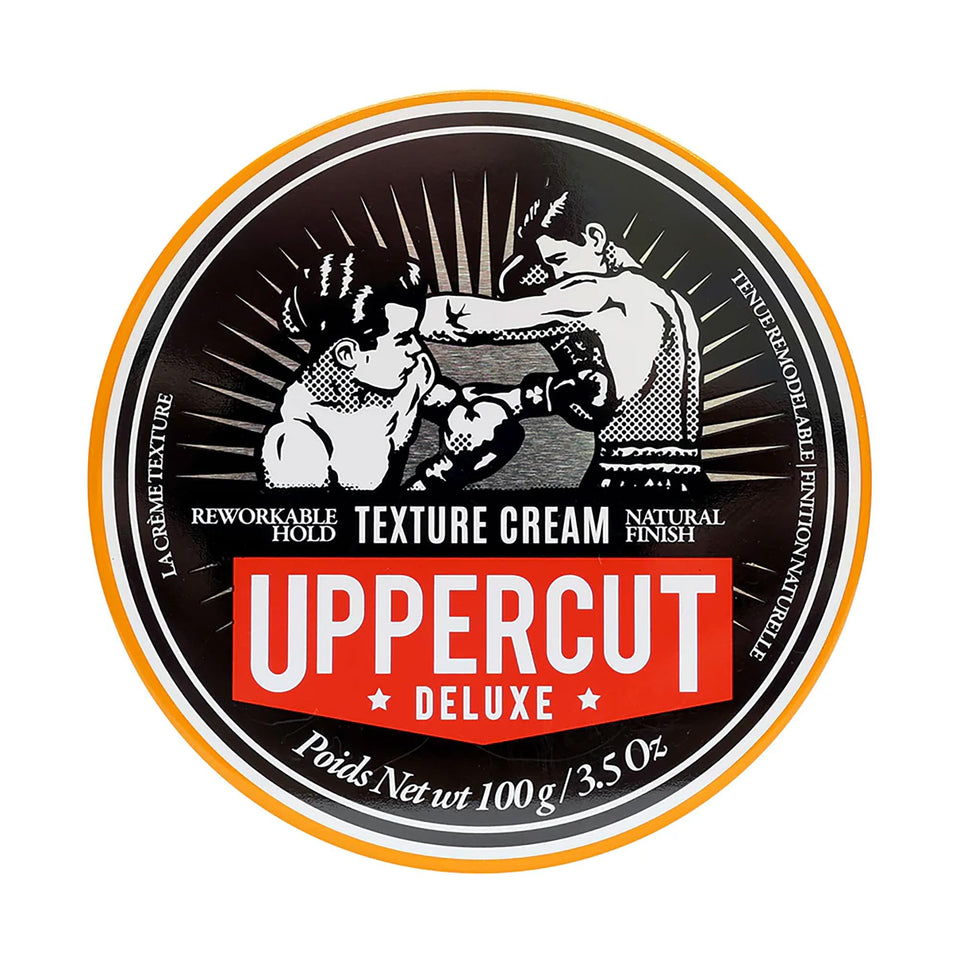 UPPERCUT DELUXE front tube shot showing clean matte packaging and clear product identity