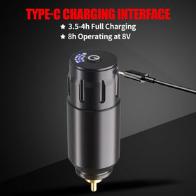 UPTATSUPPLY POSEIDON battery and TYPE-C cable showing long runtime and fast charging