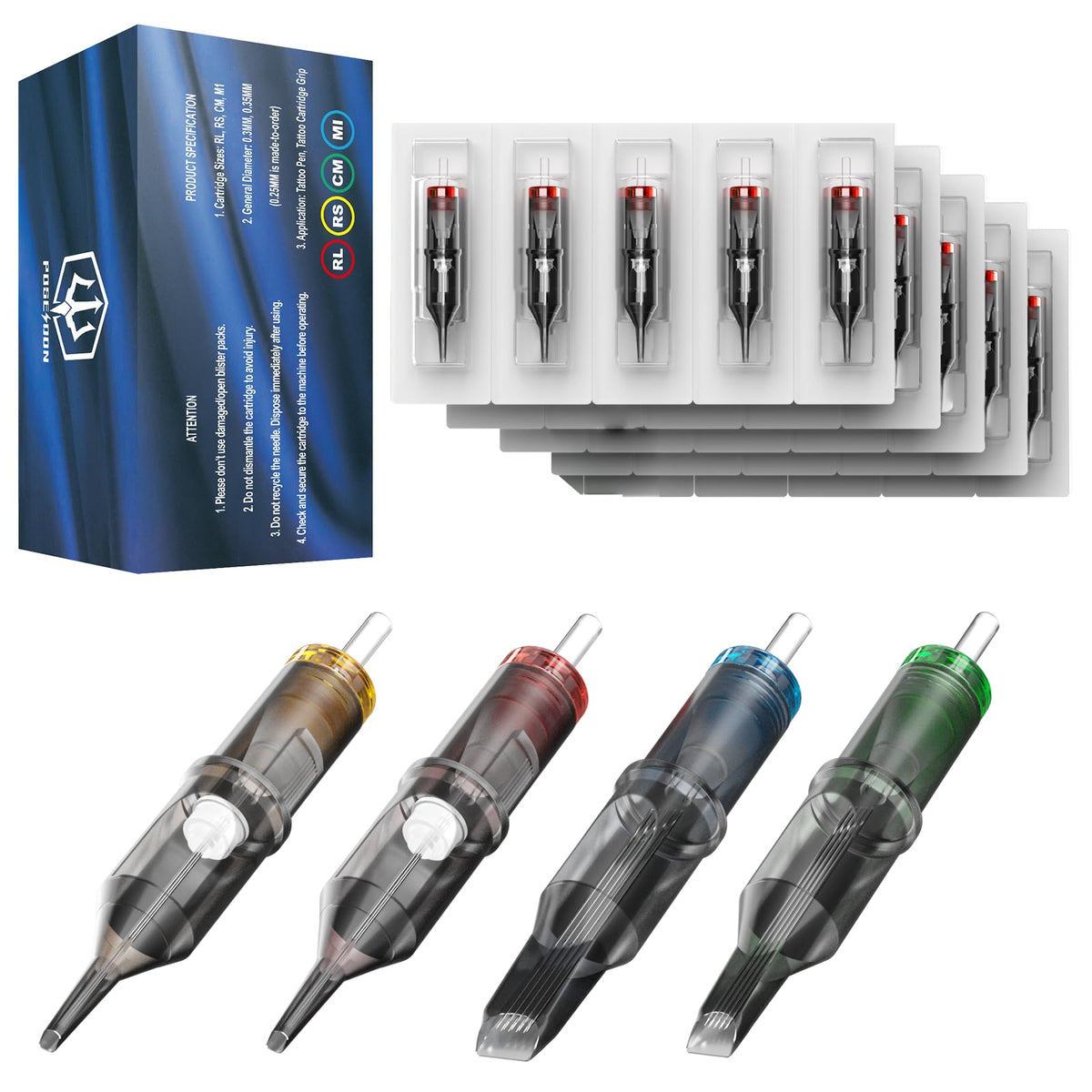 UPTATSUPPLY Poseidon cartridge in use on synthetic skin illustrating coverage