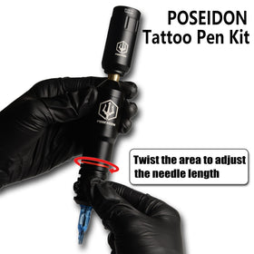 UPTATSUPPLY POSEIDON pen close-up demonstrating ergonomic grip and control