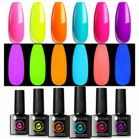UR SUGAR Halloween manicure lifestyle image showing party-ready glow