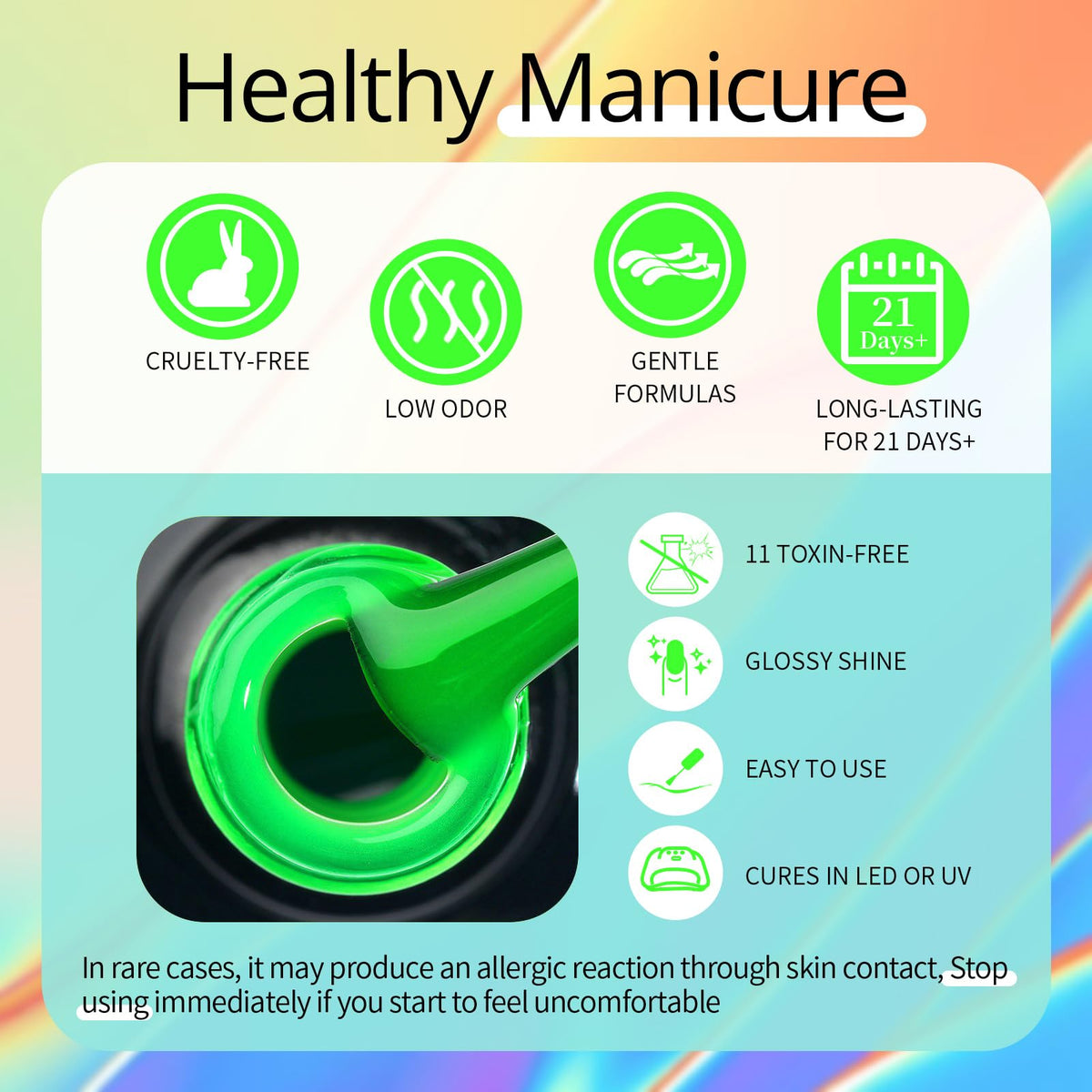 UR SUGAR bottle in hand showing scale and compact size for easy storage