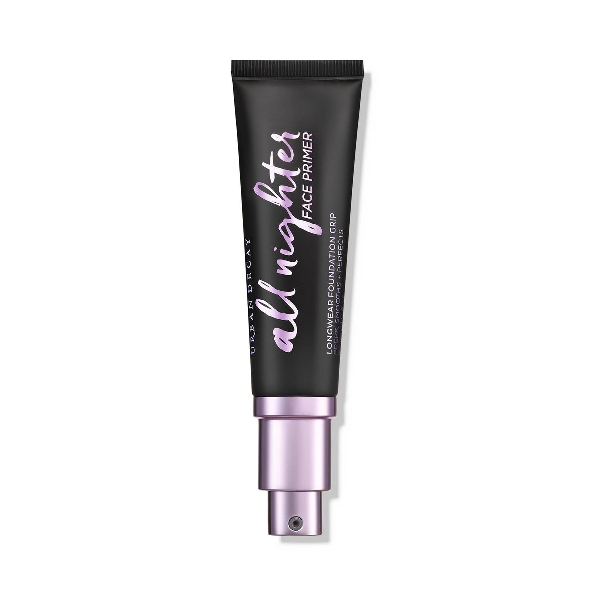 Urban Decay front packaging showing full-size bottle and brand benefit