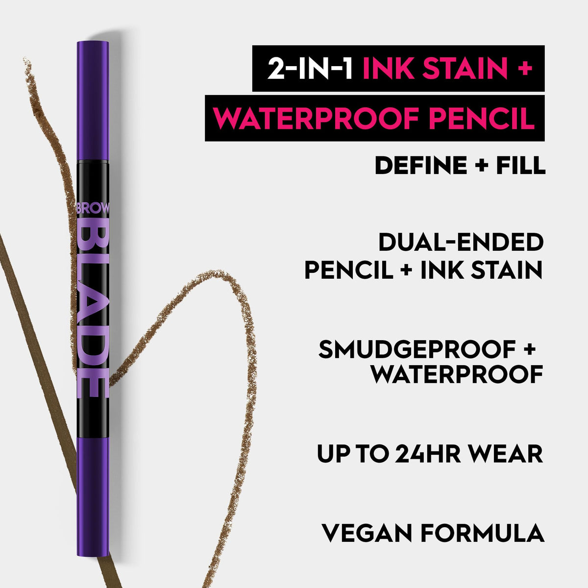 Urban Decay ink-tip detail showing fine brush for hairlike strokes and precise definition