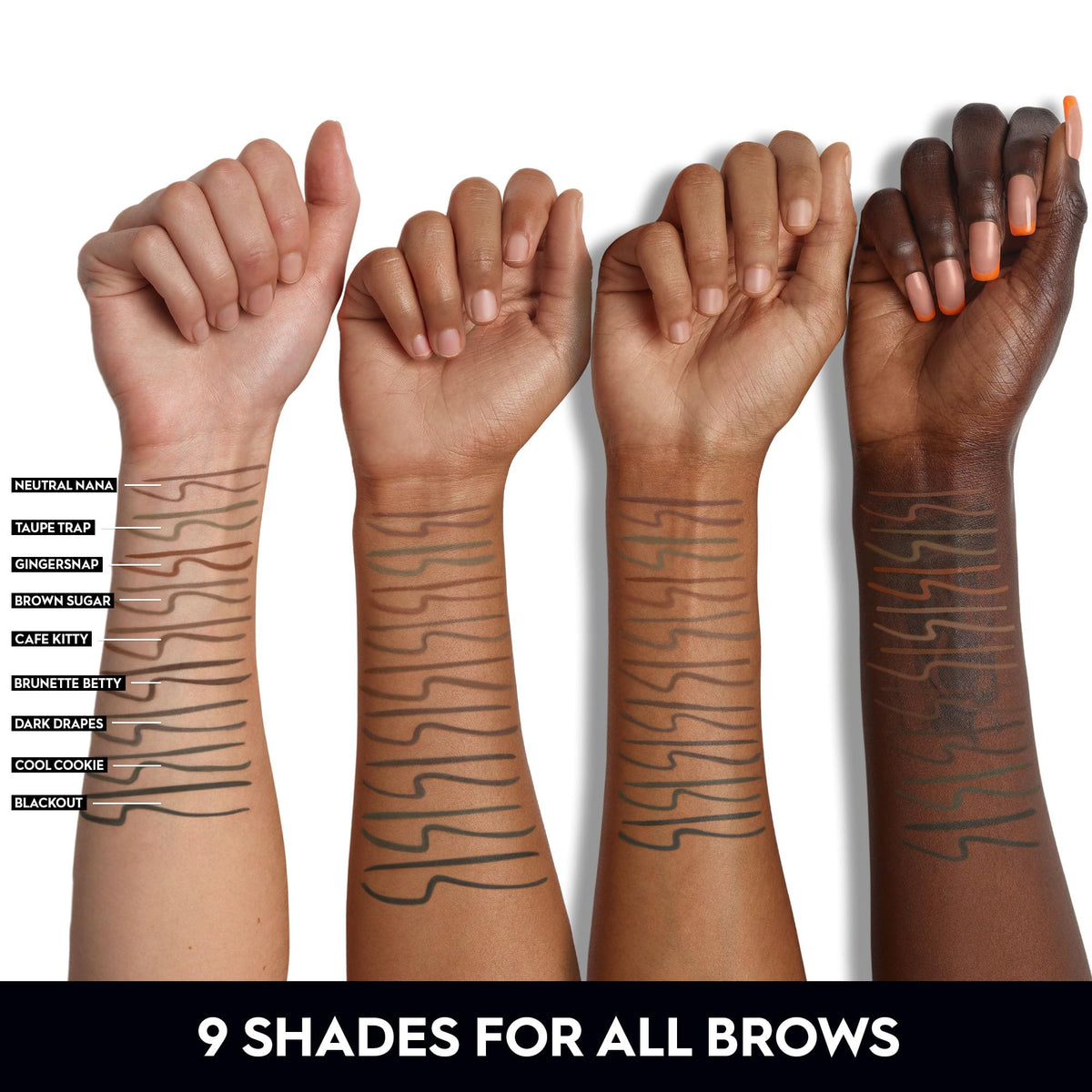 Urban Decay Brow Blade held by hand to demonstrate compact size