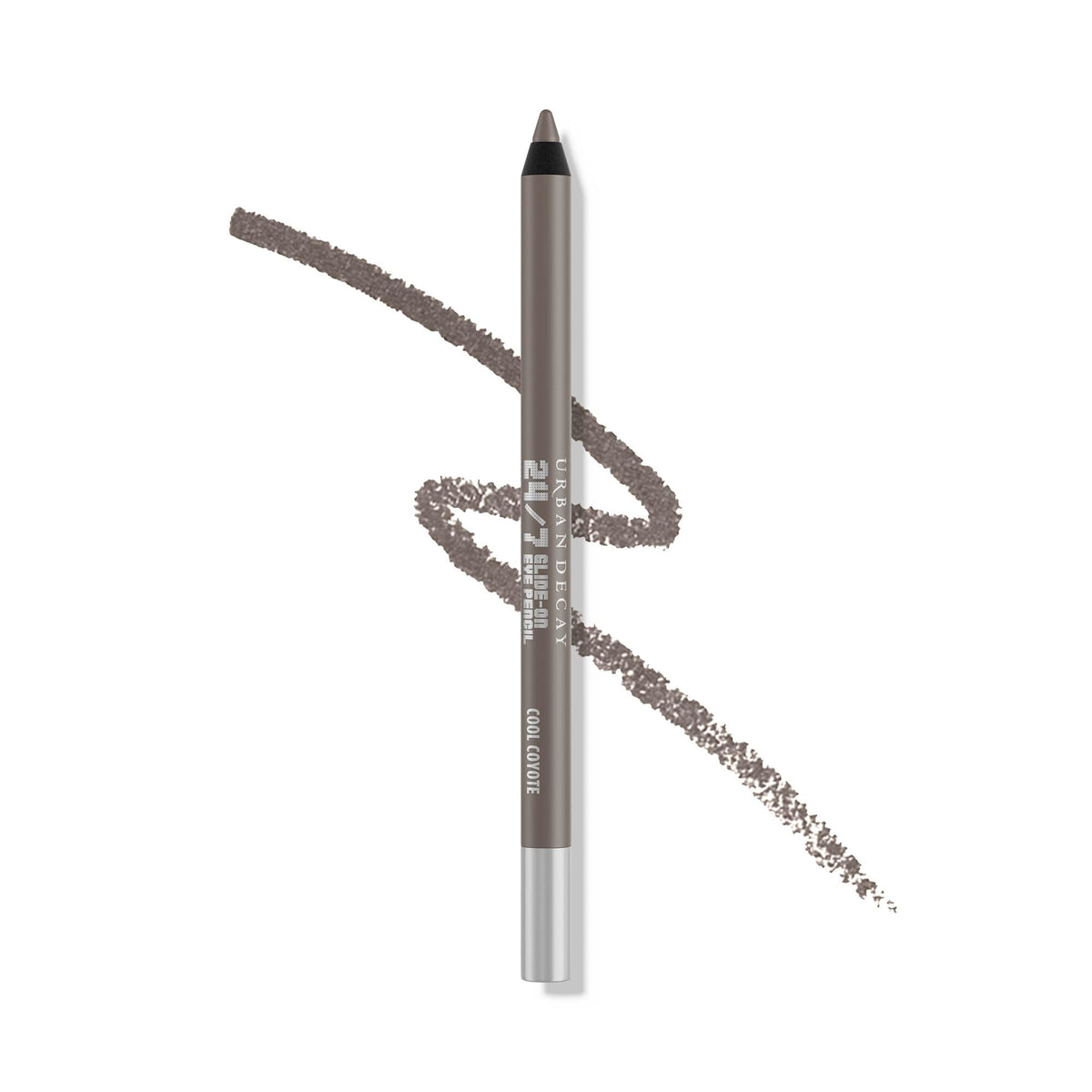 Urban Decay front pencil showing charcoal shade and precise tip for defined lines