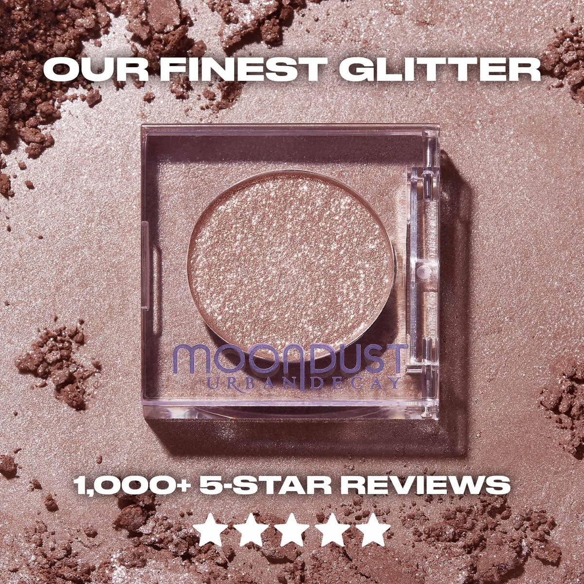Urban Decay Crushin' Hard in evening makeup scene adding radiant, camera-ready sparkle