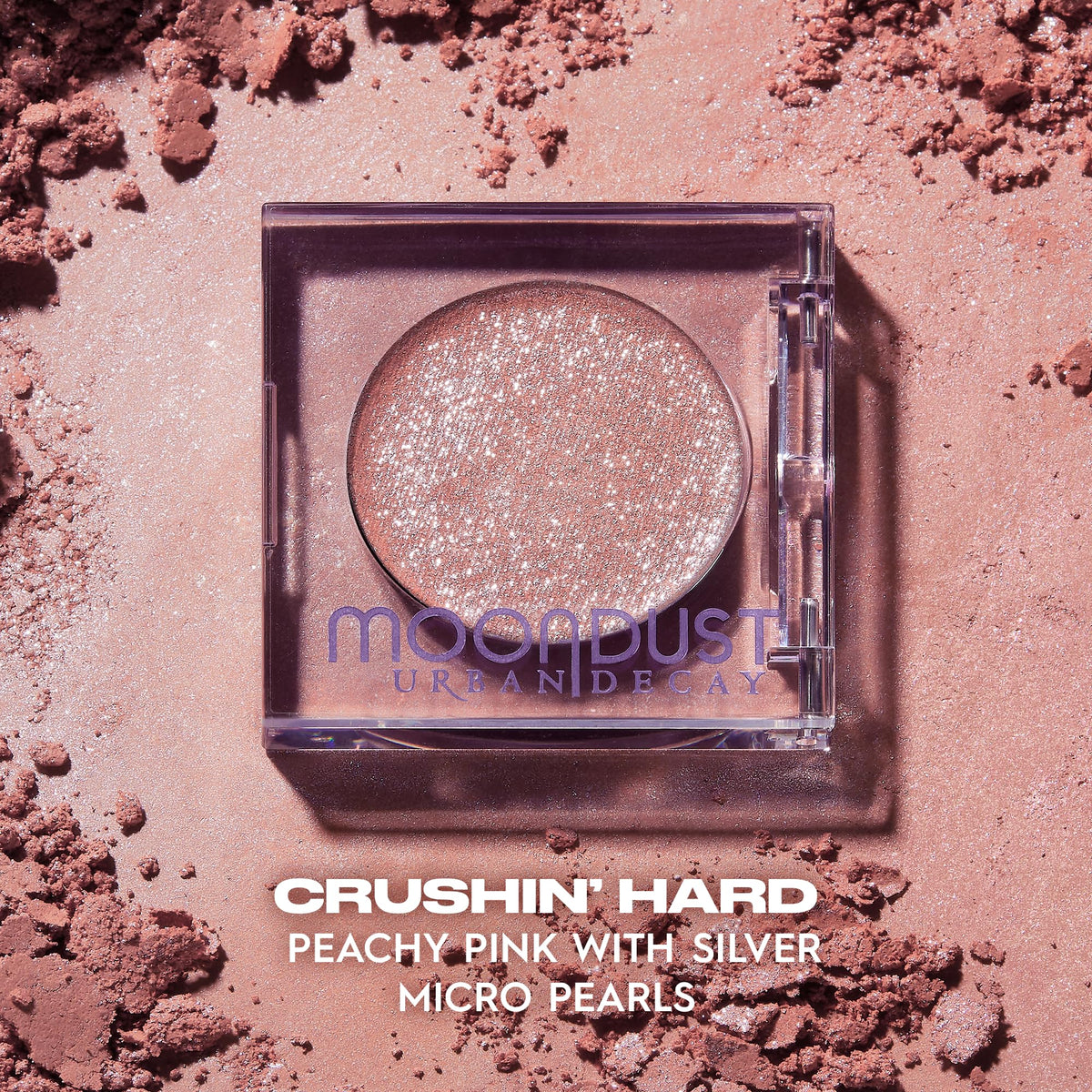 Urban Decay Crushin' Hard close-up texture revealing micro-fine glitter for smooth wear