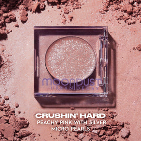 Urban Decay Crushin' Hard close-up texture revealing micro-fine glitter for smooth wear
