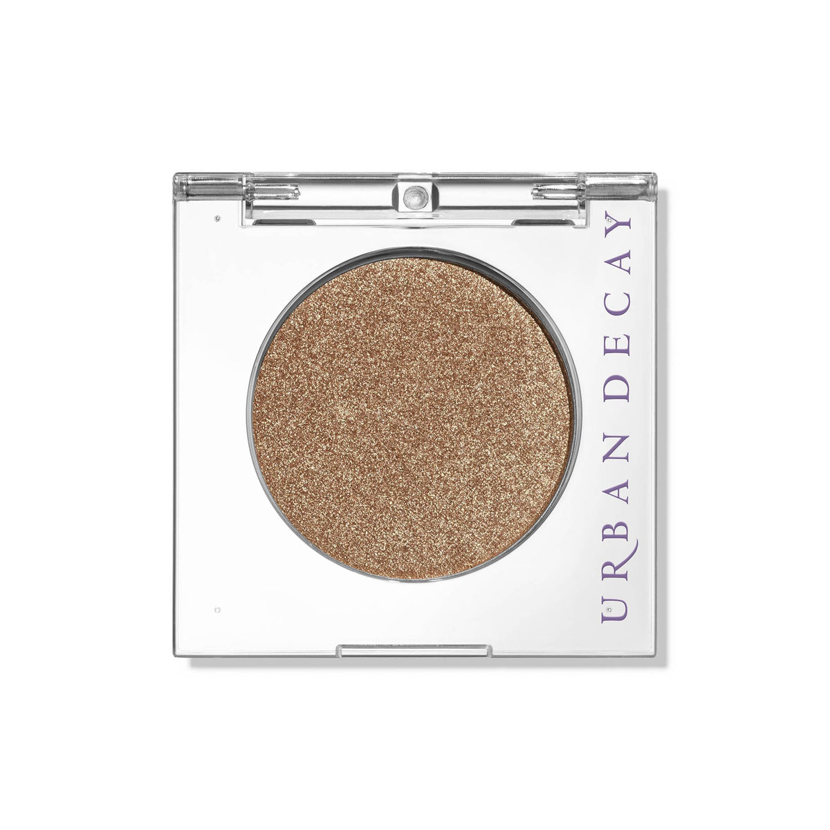 Urban Decay half baked front pan showing rich gold shimmer and true color payoff
