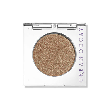 Urban Decay half baked front pan showing rich gold shimmer and true color payoff