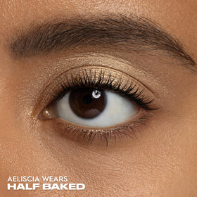 Urban Decay half baked finger application showing easy, high-pigment deposit on lid
