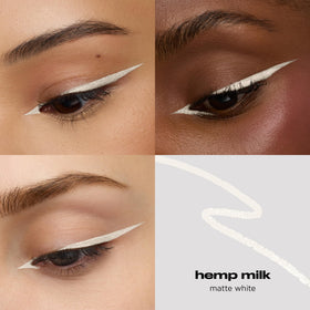 Urban Decay Hemp Milk pencil tip close-up highlighting creamy texture and smooth glide