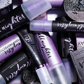 Urban Decay label closeup highlighting product claims and ingredients