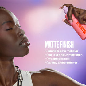 Urban Decay matte-finish close-up of skin showing oil control and blurred texture