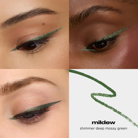 Urban Decay Mildew pencil texture close-up for creamy smooth application benefit