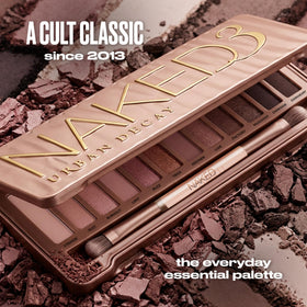 URBAN DECAY arm swatches displaying range from pale pink to deep mauve, easy shade selection