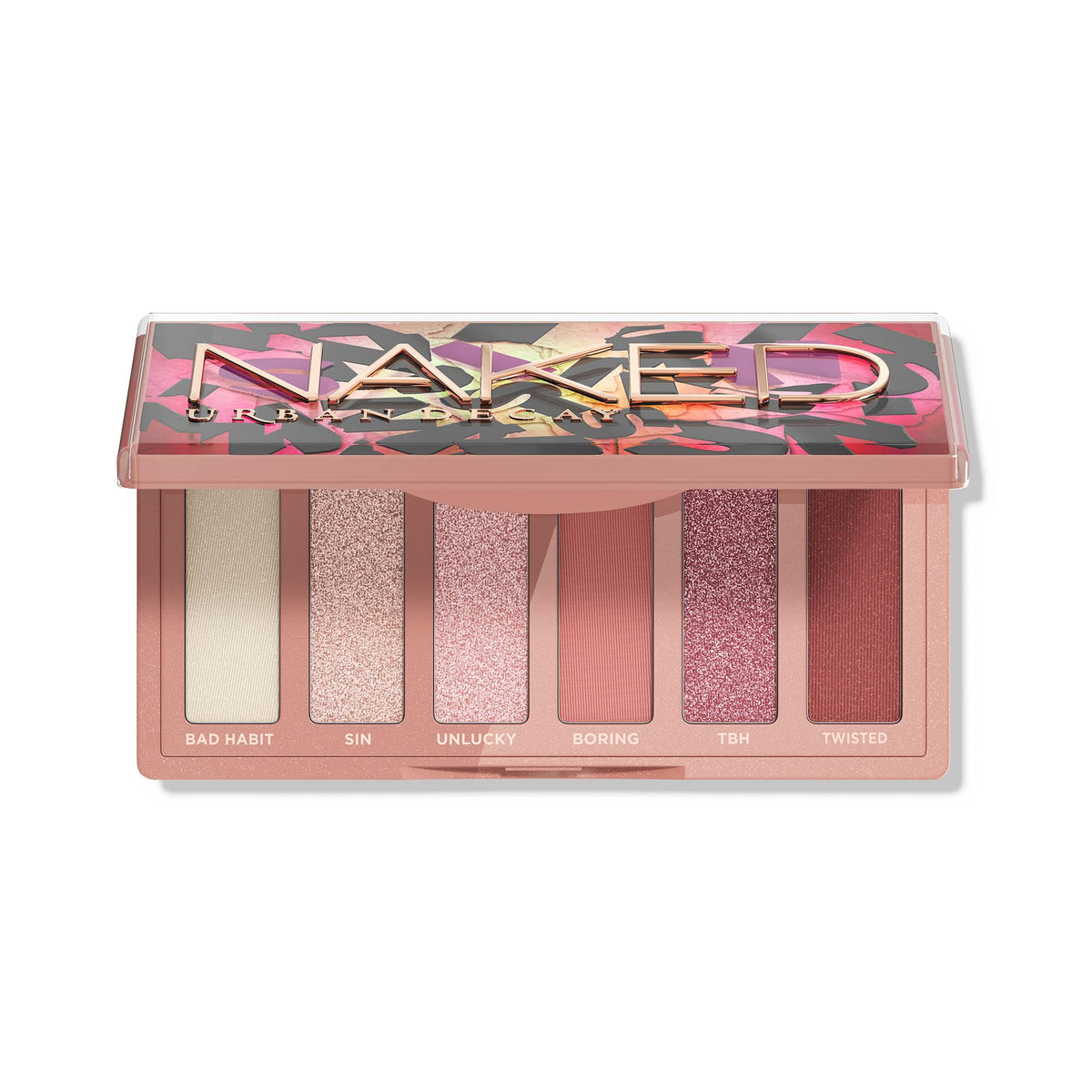 Urban Decay front packaging showing compact palette, perfect travel companion