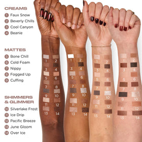Urban Decay applied eye look lifestyle image demonstrating sculpted cool-neutral result