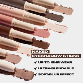 URBAN DECAY texture swipe on skin, shows blendability and color payoff