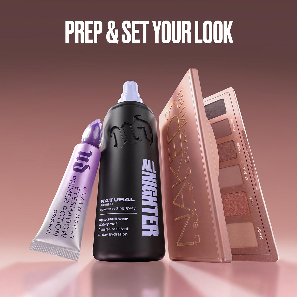 URBAN DECAY product label and back packaging of Naked 3 Mini showing ingredients and details