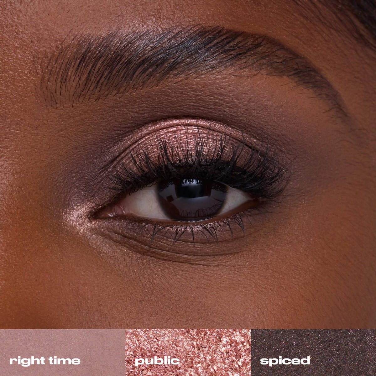 URBAN DECAY shimmer detail of a pink shadow in Naked 3 Mini showing buildable sheen