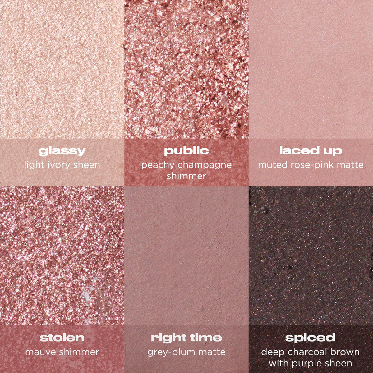 URBAN DECAY texture close-up of a matte shade from Naked 3 Mini highlighting easy blendability