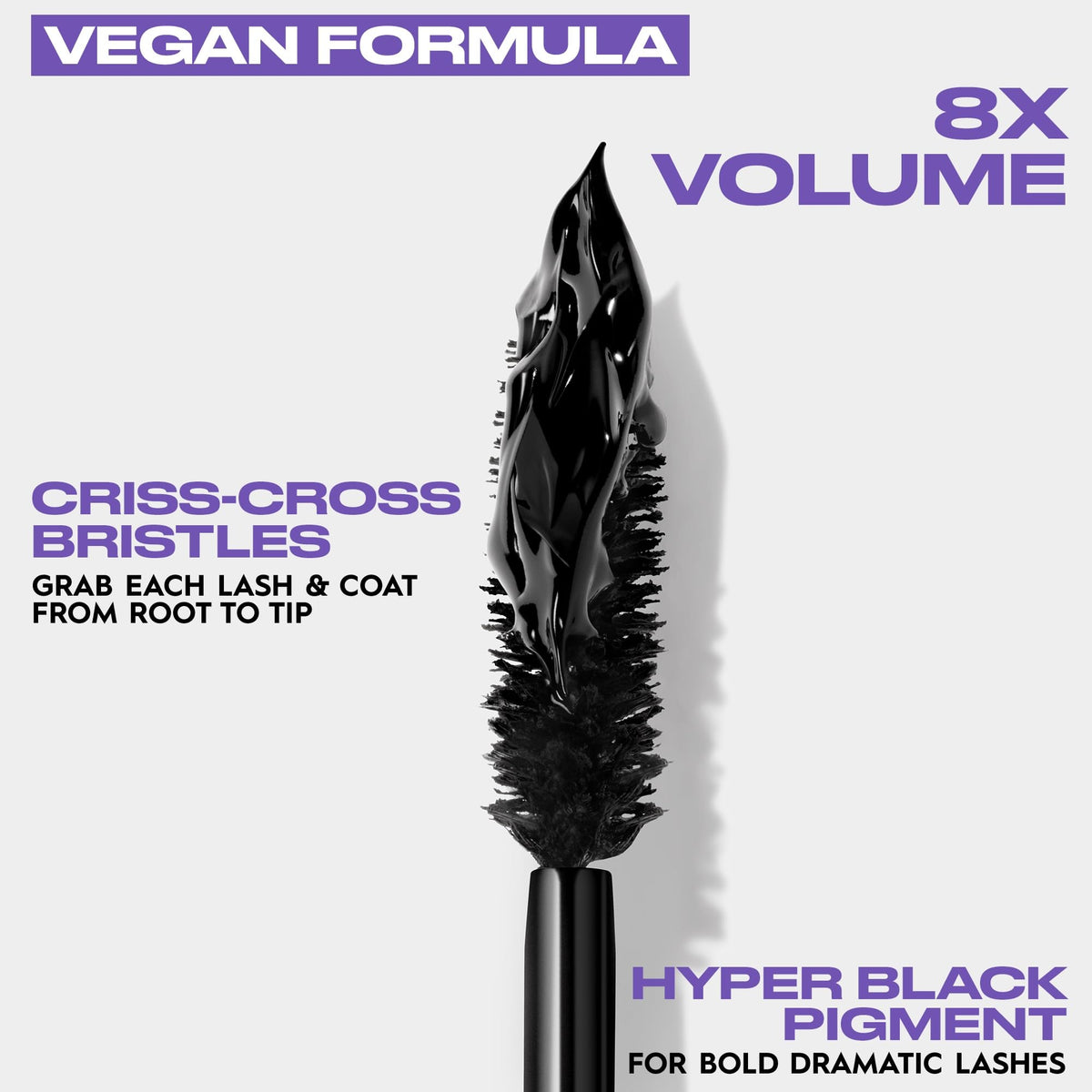 Urban Decay brush detail with bristles coated to show even application and clump-free finish