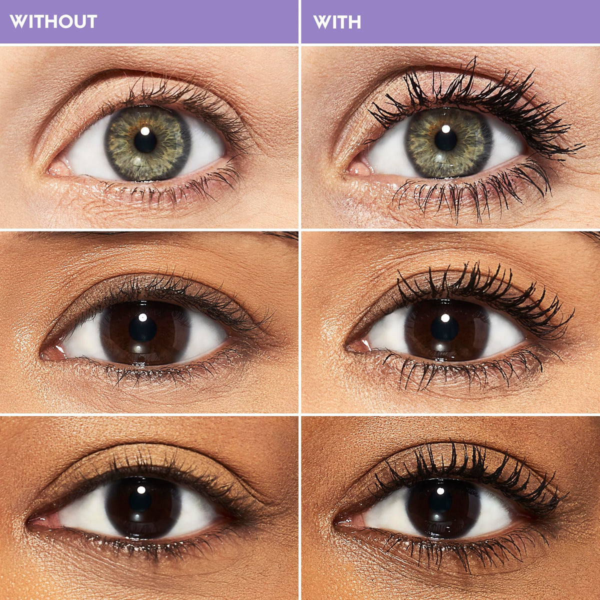 Urban Decay wand detail with tapered fluffy brush that lifts and coats lashes for dramatic volume