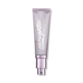 Urban Decay All Nighter Extra Glow primer front packaging shows bottle and label for quick ID and shelf appeal