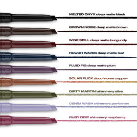 Urban Decay retractable tip in action to protect product benefit