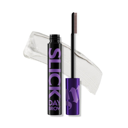 Urban Decay front packaging showing compact clear brow gel for easy storage