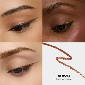 Urban Decay Smog pencil tip close-up highlighting smooth glide benefit