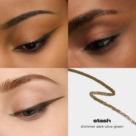 URBAN DECAY close-up of Stash tip illustrating creamy glide for precise application