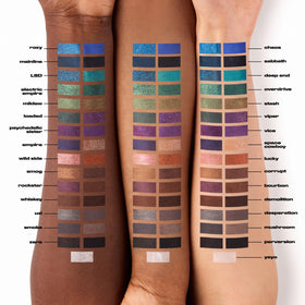 URBAN DECAY Stash held in hand for scale showing compact travel-friendly size benefit