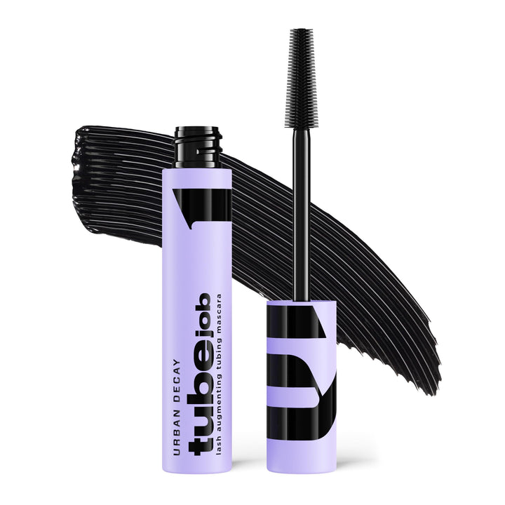 URBAN DECAY Tube Job front packaging showing sleek tube and cap for easy display