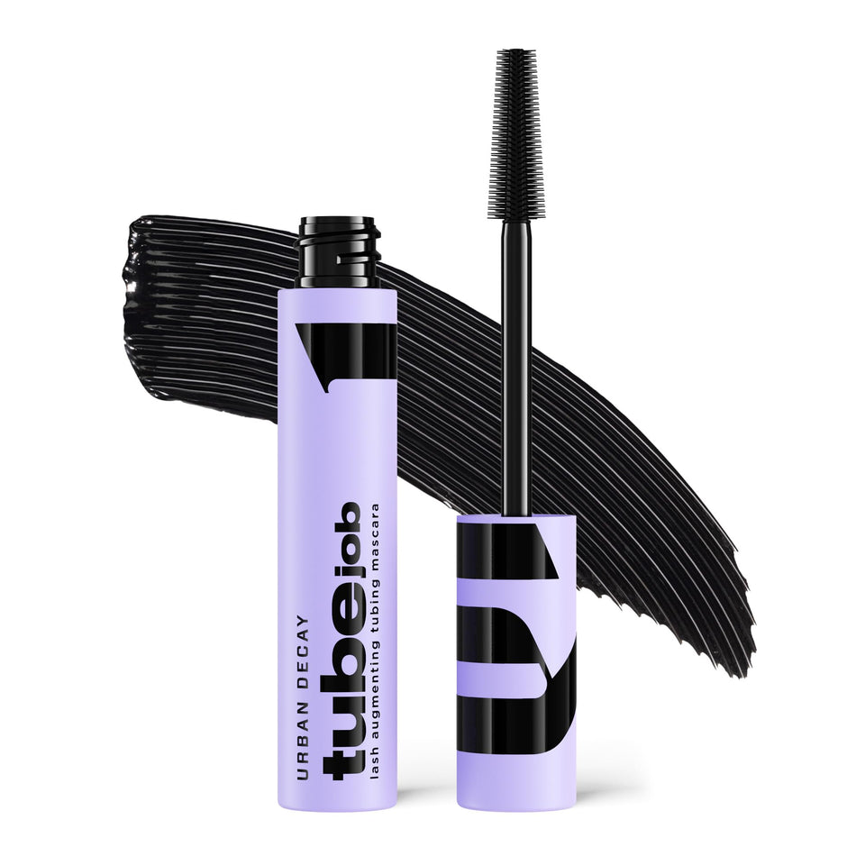 URBAN DECAY Tube Job front packaging showing sleek tube and cap for easy display
