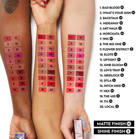 URBAN DECAY lipstick paired with 24/7 Lip Pencil to demonstrate longer wear technique