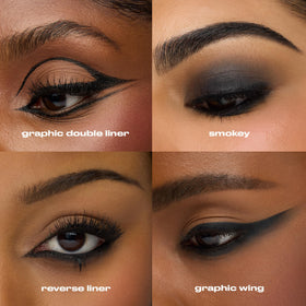 Urban Decay pencil held in hand to show actual size and portability for on-the-go touch-ups
