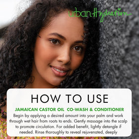 Urban Hydration before and after hair showing softer shinier results