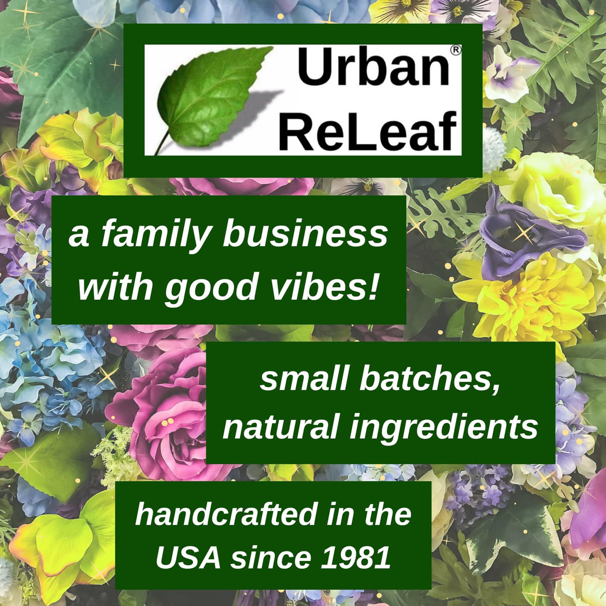 Urban ReLeaf bottle on bathroom counter in lifestyle scene showing daily routine integration