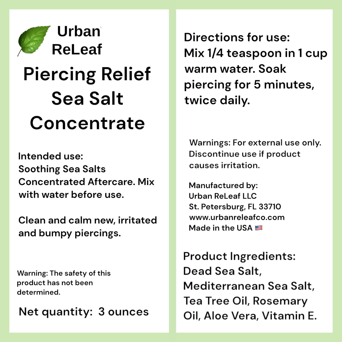 Urban ReLeaf in a bathroom routine scene showing simple, hygienic aftercare