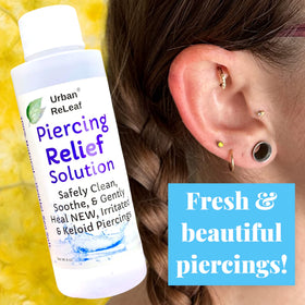 Urban ReLeaf saline droplet texture illustrating gentle, natural formula