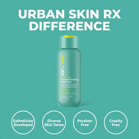 Urban Skin Rx applied to forearm to demonstrate smoothing effect