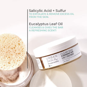 Urban Skin Rx bar close-up texture illustrating gentle exfoliating surface