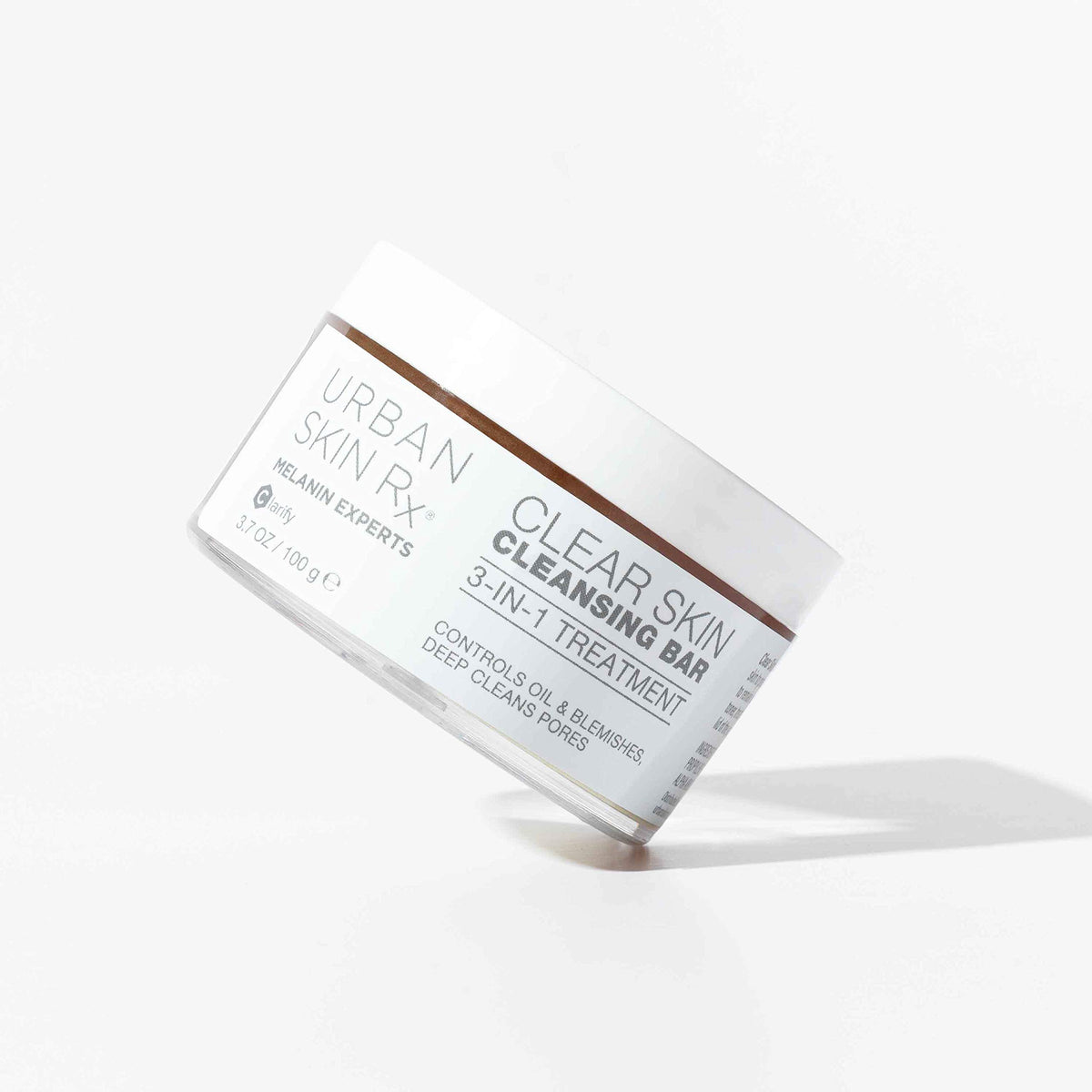 Urban Skin Rx bar staged next to moisturizer showing post-cleanse routine and hydration benefit