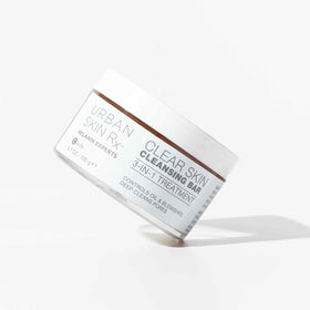 Urban Skin Rx bar staged next to moisturizer showing post-cleanse routine and hydration benefit